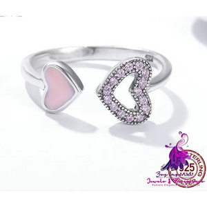 Heart to Heart CZ Ring