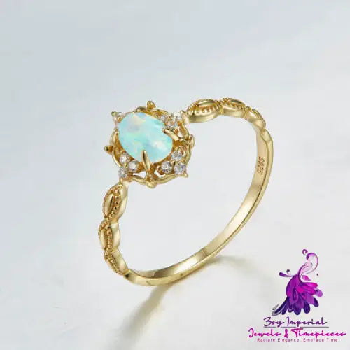 Japanese Opal 925 Silver Ring