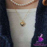 925 Silver Ins Zircon Love Necklace Minimalist