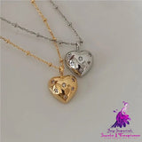 925 Silver Ins Zircon Love Necklace Minimalist