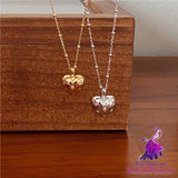 925 Silver Ins Zircon Love Necklace Minimalist