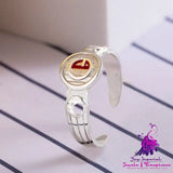 925 Silver Mixed Material Ring