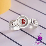 925 Silver Mixed Material Ring