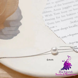 Silver Single Mothershell Pearl Necklace