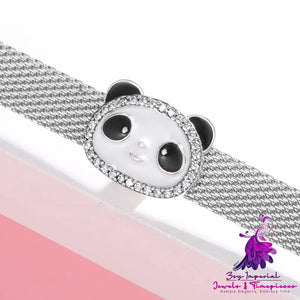 Panda Hot Air Balloon Watch Chain Beads Clip