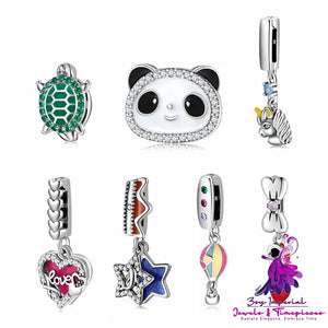 Panda Hot Air Balloon Watch Chain Beads Clip