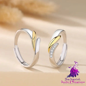 Golden Light Couple Ring