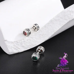 Double-sided Wear Screw Earrings