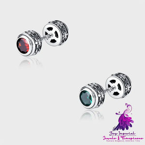 Double-sided Wear Screw Earrings