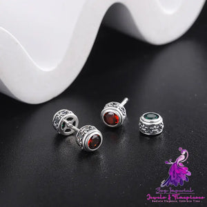 Double-sided Wear Screw Earrings