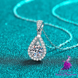 Moissanite Exquisite Sterling Silver Necklace