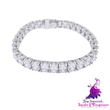 Sterling Silver Zircon Tennis Bracelet