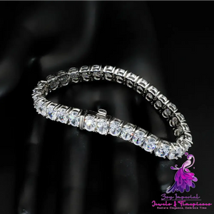 Sterling Silver Zircon Tennis Bracelet