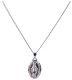 Virgin Mary Cross Pendant Necklace