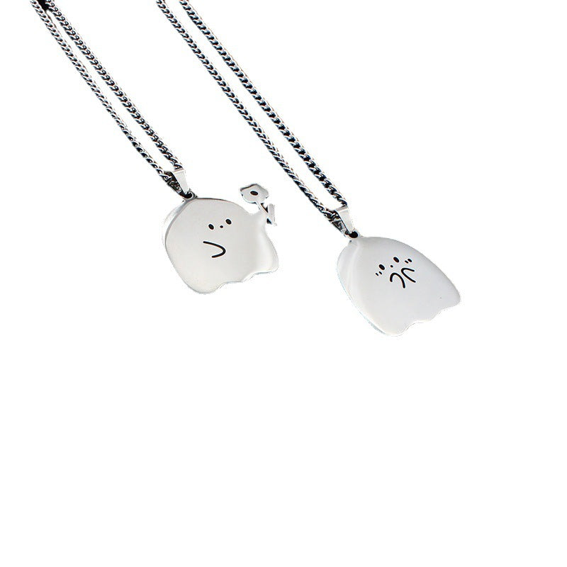 Kawaii Cat Couple Necklace