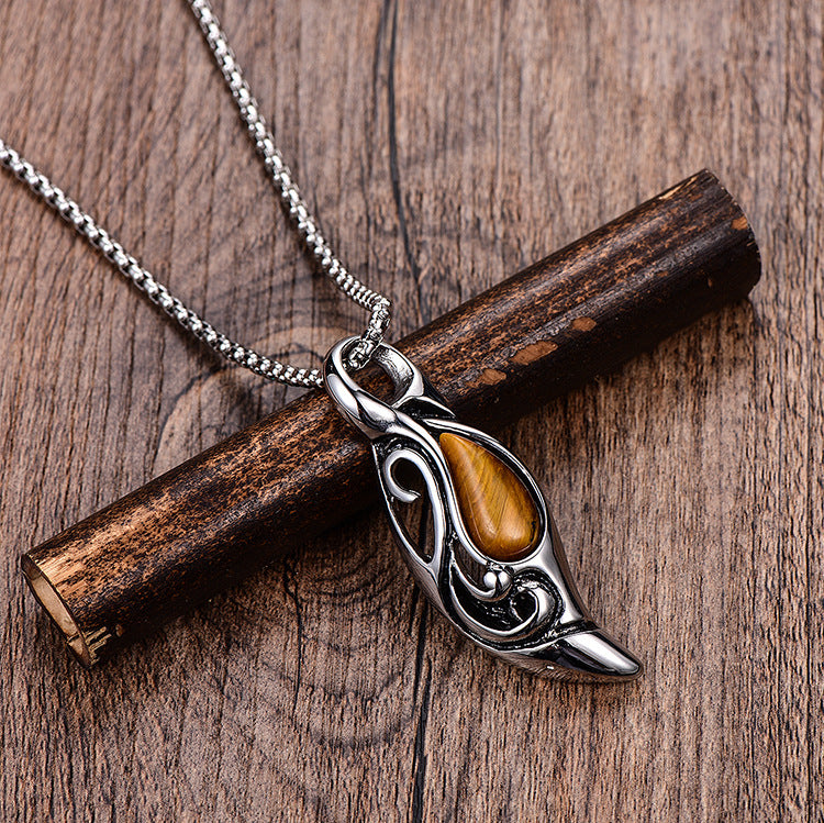 Tiger Eye Men's Necklace