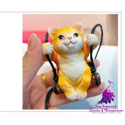 Car Aromatherapy Kitten Pendant