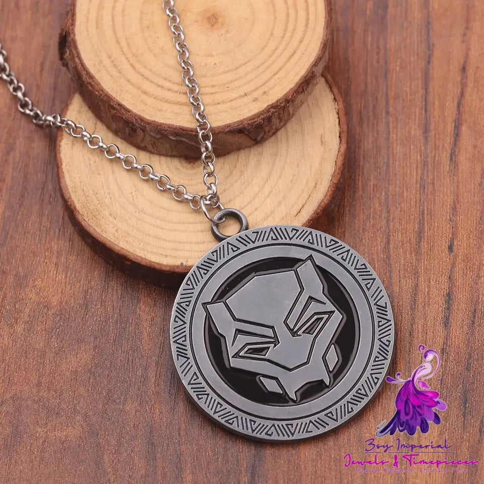 Black Panther Pendant Necklace Punk Jewelry Accessories