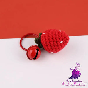 Candy Color Metal Bell Keychain