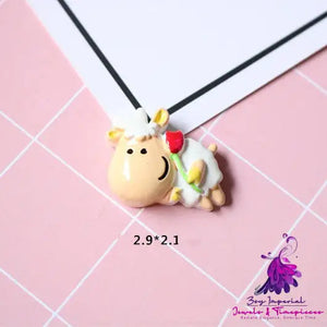 Cartoon Cow DIY Resin Sticker Accessories