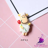 Cartoon Cow DIY Resin Sticker Accessories