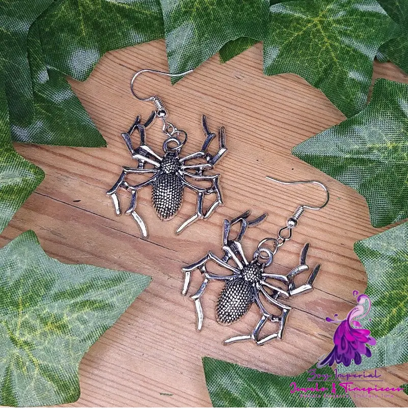 Retro Insect Alloy Spider Earrings