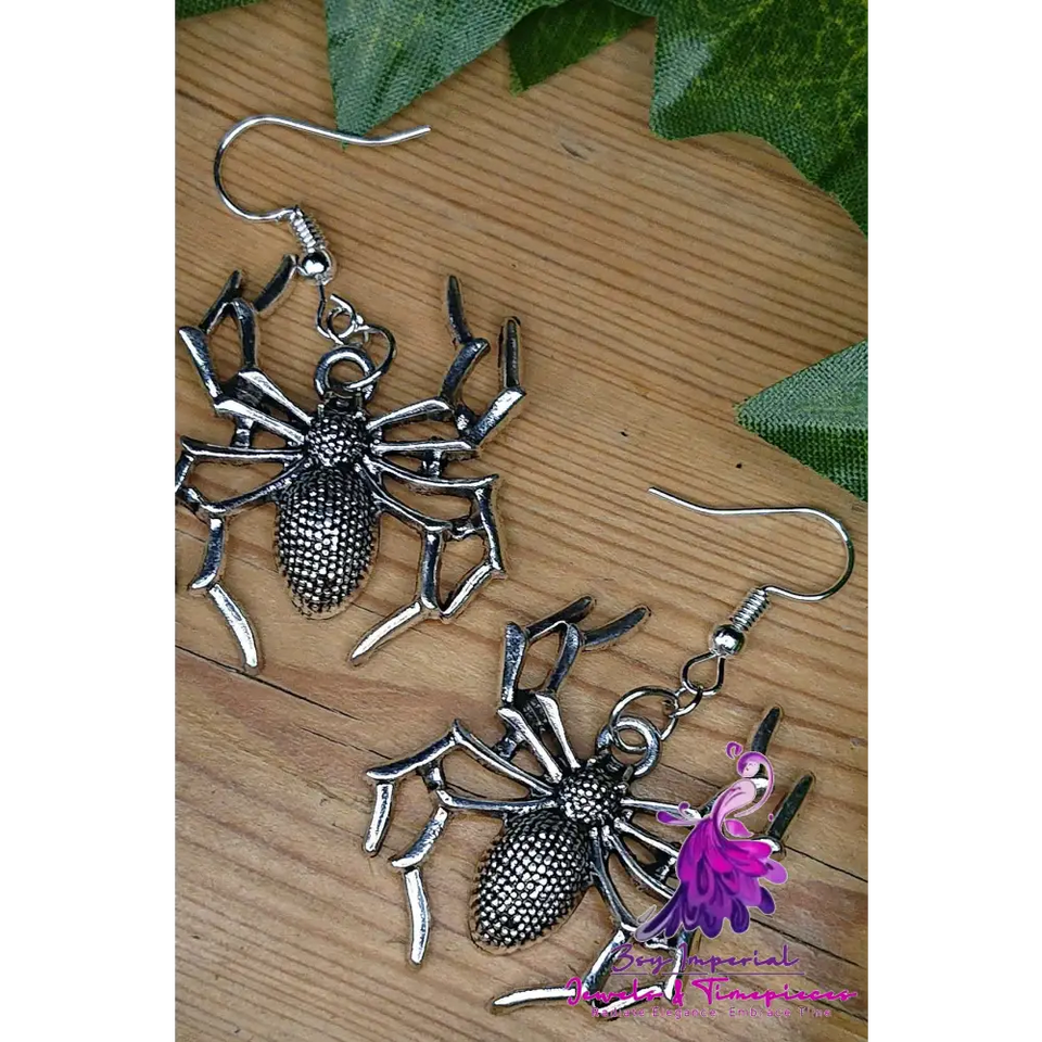 Retro Insect Alloy Spider Earrings