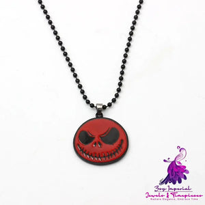 Horror Funny Skull Necklace