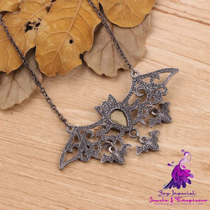 Halloween Accessories Vintage Bat Necklace