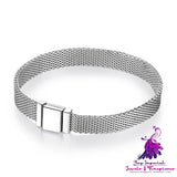 S925 Sterling Silver Beads Bracelet Watch Chain