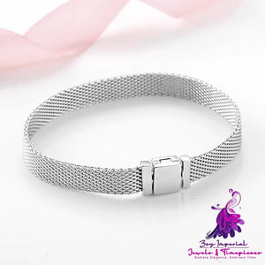 S925 Sterling Silver Beads Bracelet Watch Chain