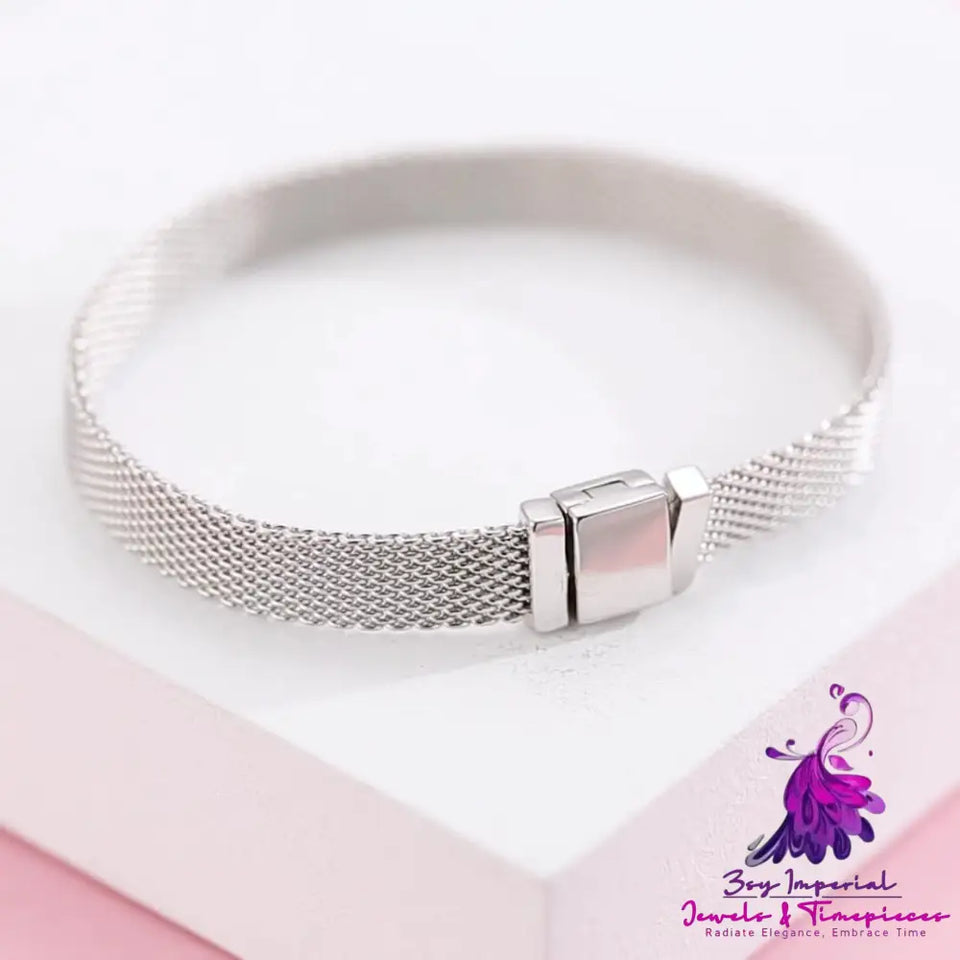 S925 Sterling Silver Beads Bracelet Watch Chain