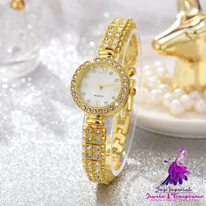 Alloy Quartz Ladies Watch Accessory Set