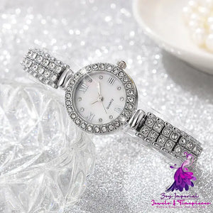 Alloy Quartz Ladies Watch Accessory Set