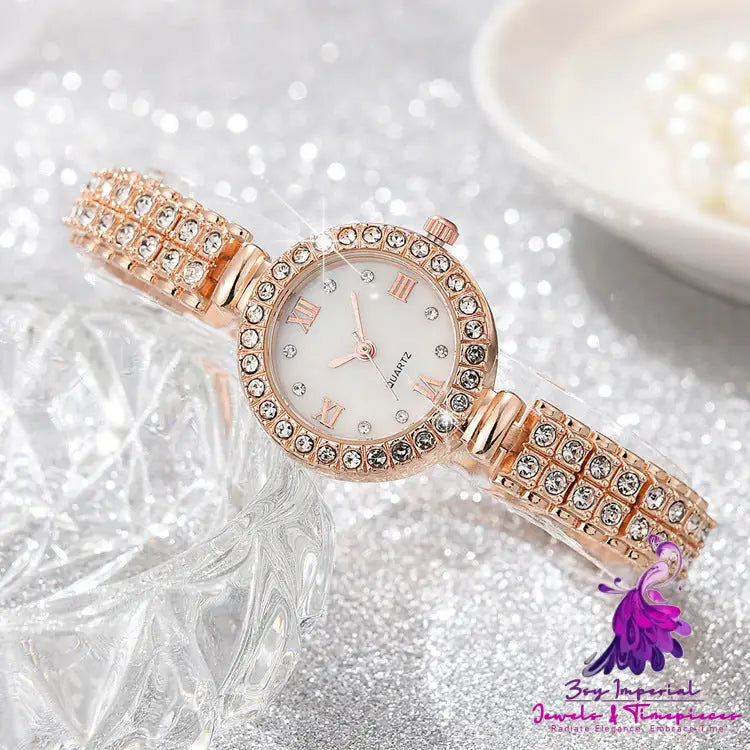 Alloy Quartz Ladies Watch Accessory Set