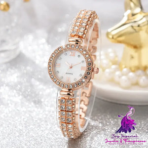 Alloy Quartz Ladies Watch Accessory Set