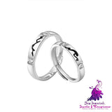 Original Mountain And Sea Accompanied Couples Ring