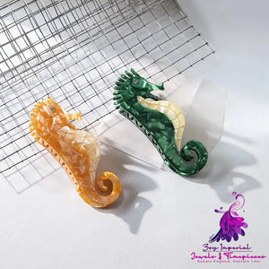 Seahorse Head Acetate Clip Hair Accessories