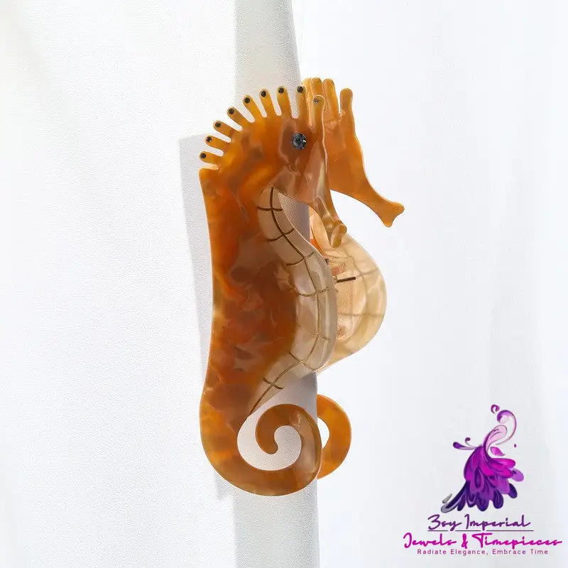 Seahorse Head Acetate Clip Hair Accessories