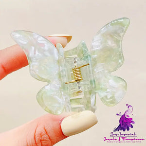 Marble Pattern Hair Clip with Acetic Acid Board