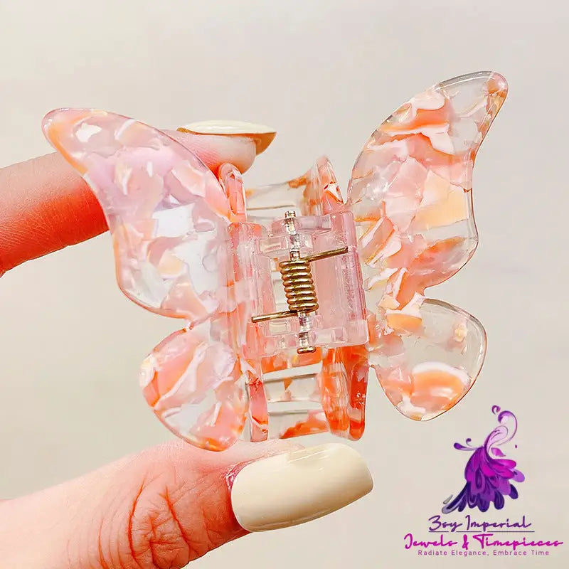 Marble Pattern Hair Clip with Acetic Acid Board