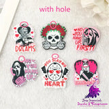 Halloween Middle Finger Skull Charms