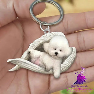 Creative Fashion Cute Dog-shaped Acrylic Keychain