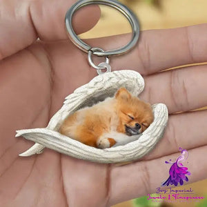 Creative Fashion Cute Dog-shaped Acrylic Keychain