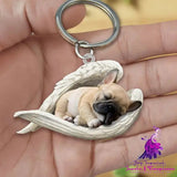 Creative Fashion Cute Dog-shaped Acrylic Keychain