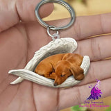 Creative Fashion Cute Dog-shaped Acrylic Keychain