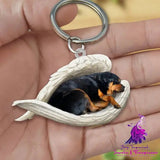 Creative Fashion Cute Dog-shaped Acrylic Keychain