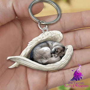 Creative Fashion Cute Dog-shaped Acrylic Keychain