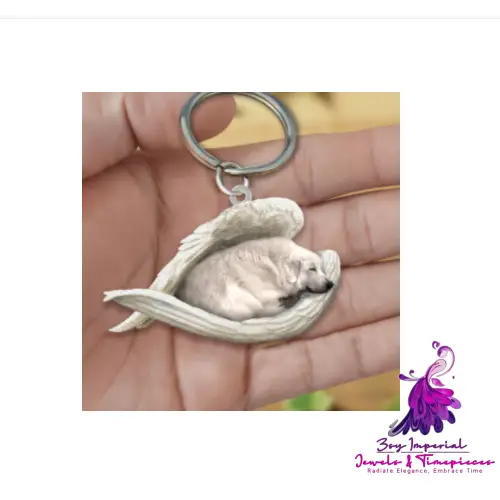 Creative Fashion Cute Dog-shaped Acrylic Keychain