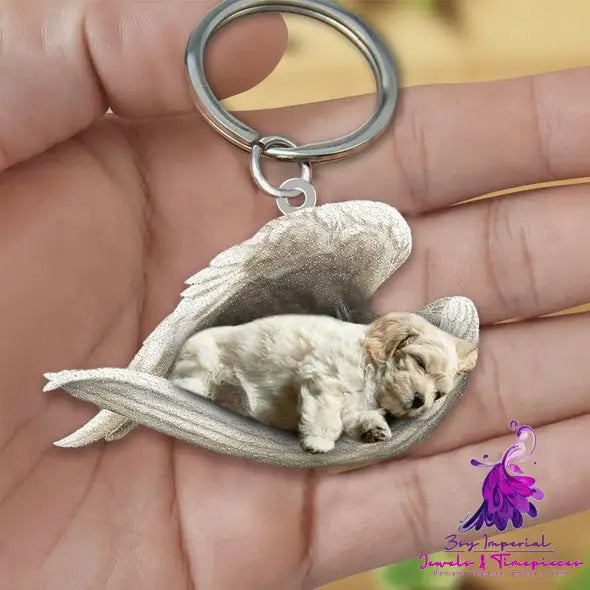 Creative Fashion Cute Dog-shaped Acrylic Keychain